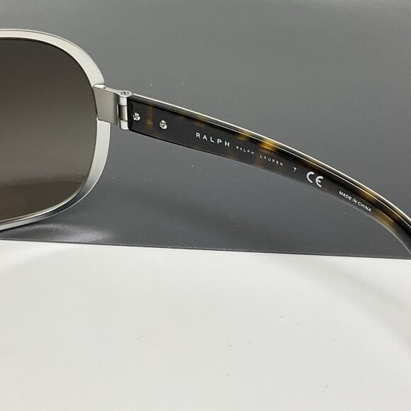 Ralph Lauren Shield Sunglasses RA 4078 102/13 125 Light Silver Brown Gradient main image 4